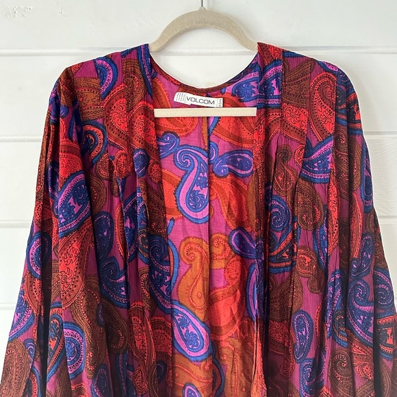 Volcom Multicolor Paisley Swim Coverup - Picture 2 of 10
